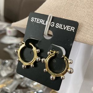 Sterling silver hoops